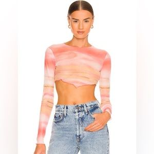 Superdown Miley Ombré Crop Top Size S